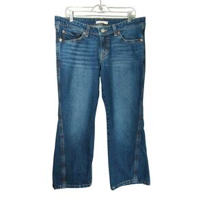 Levis Noughties Bootcut Jeans Womens 33‎ Blue Premium Flap Pocket